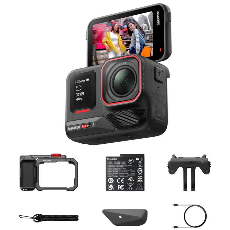 Insta360 Ace Pro 2 8K Action Camera Single Battery Xplorer Bundle ( Dark Grey )