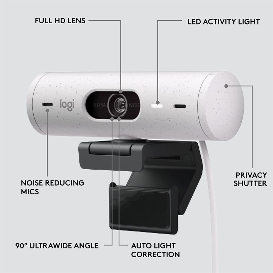 Logitech 960-001429 - BRIO 500 - OFF WHITE