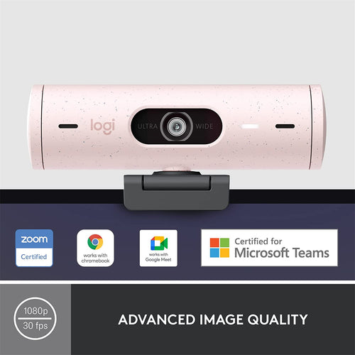Logitech Brio 500 FHD HDR Webcam - Rose