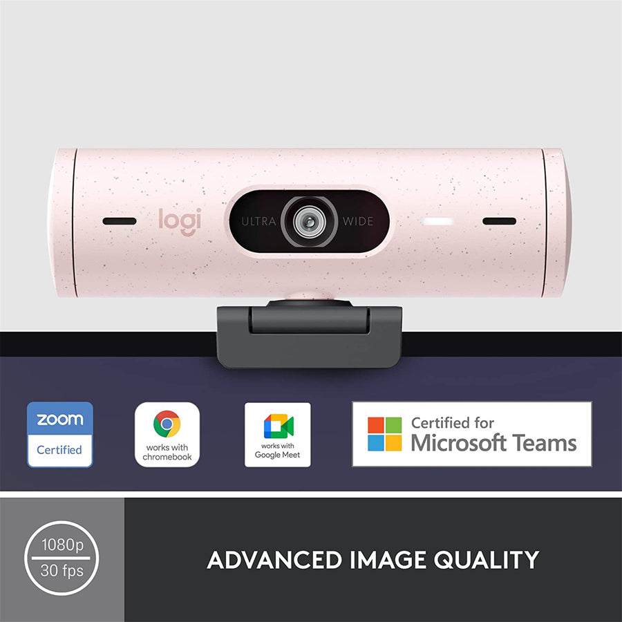Logitech Brio 500 FHD HDR Webcam - Rose