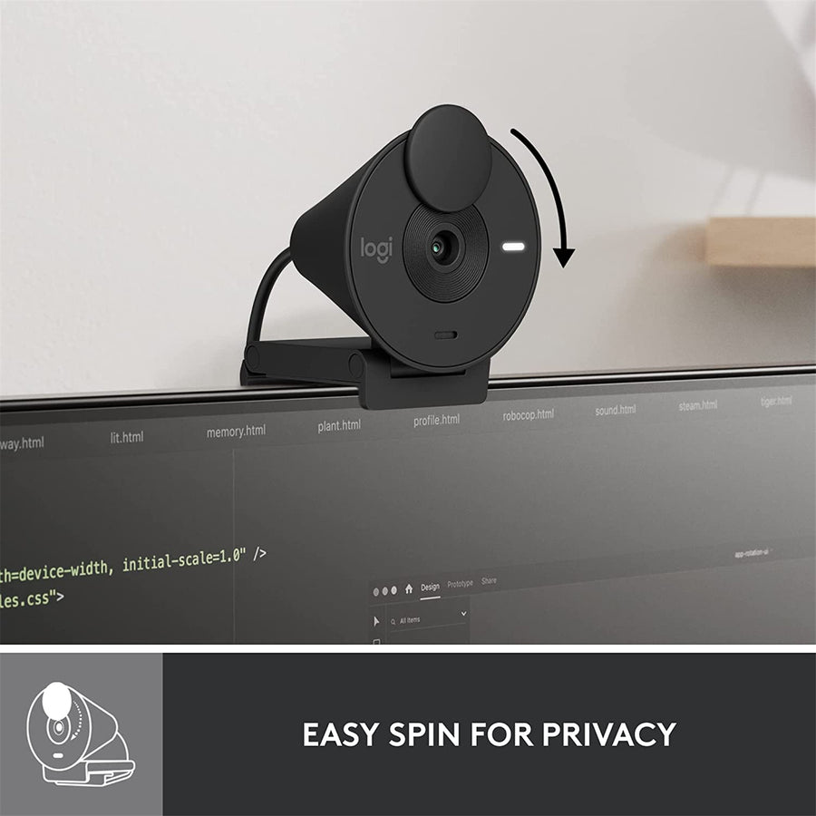 Logitech 960-001437 - BRIO 300 FULL HD WEBCAM - GRAPHITE