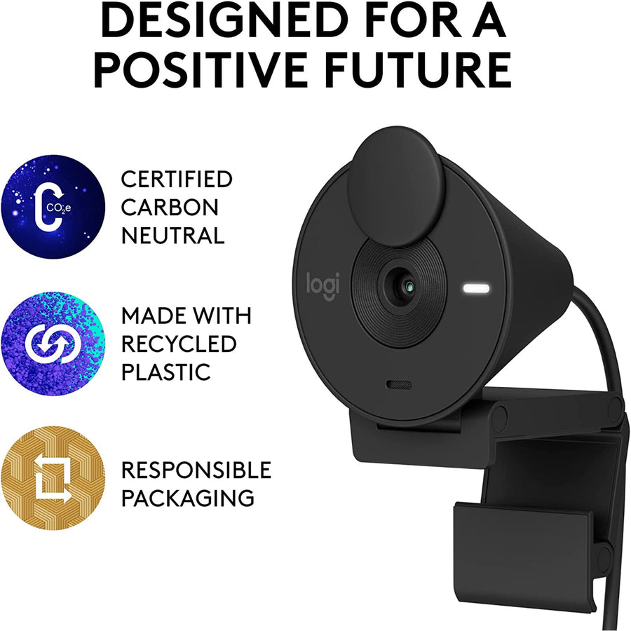 Logitech 960-001437 - BRIO 300 FULL HD WEBCAM - GRAPHITE