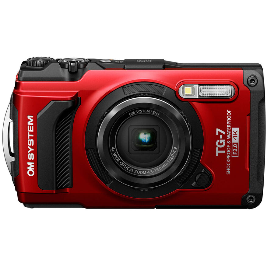 OM System TG-7 Tough Digital Camera Red