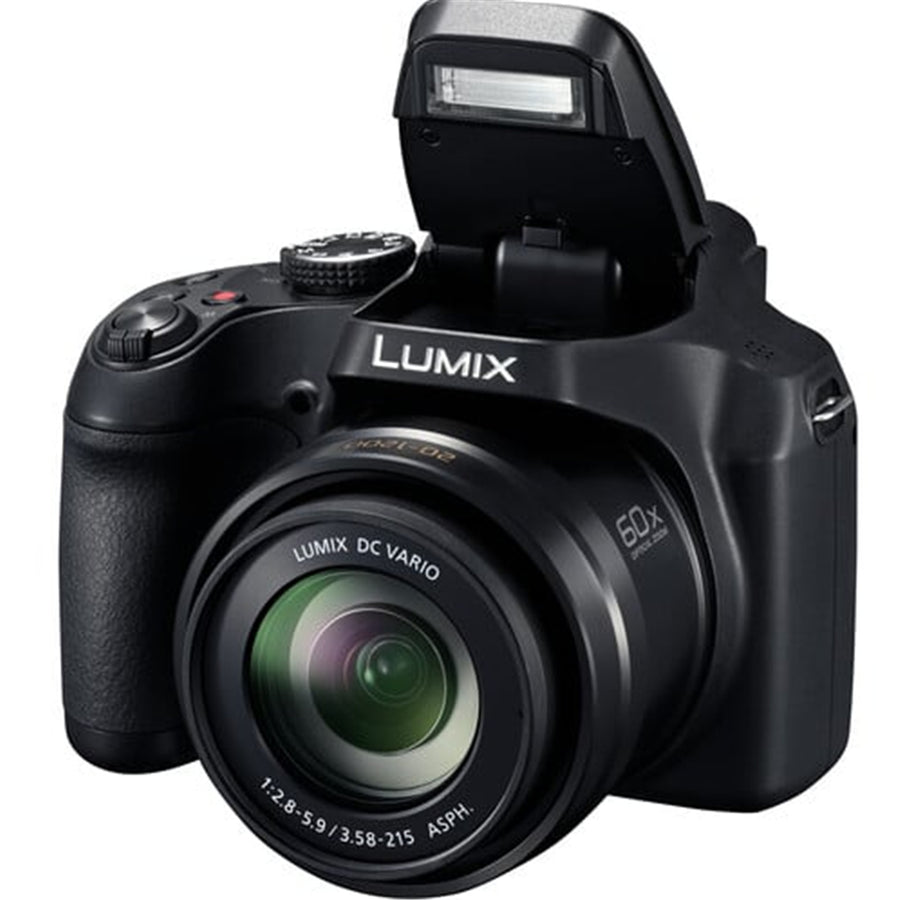 Panasonic Lumix FZ80D Digital Camera 18.1MP 60x Zoom 4K Photo with 20mm Wide-Angle Lens