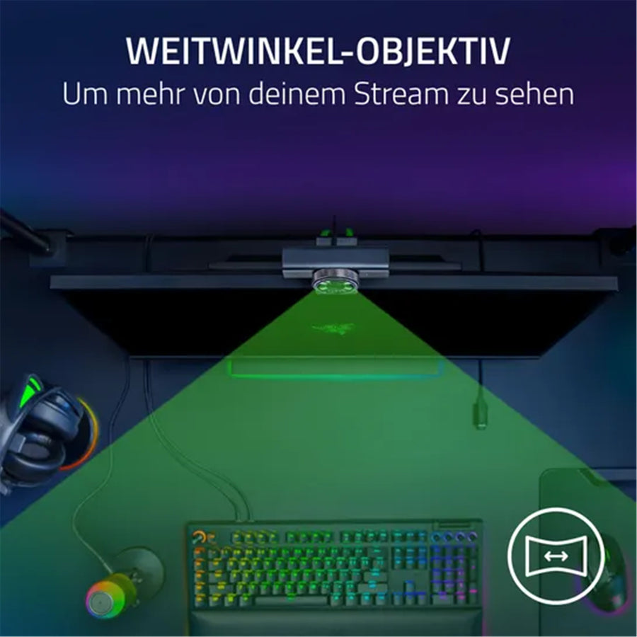 RZ19-05380100-R3M1 - RAZER KIYO V2 X - 1080P60 WEBCAM FOR CONTENT CREATION AND STREAMING - BLACK EDITION - FRML PACKAGING