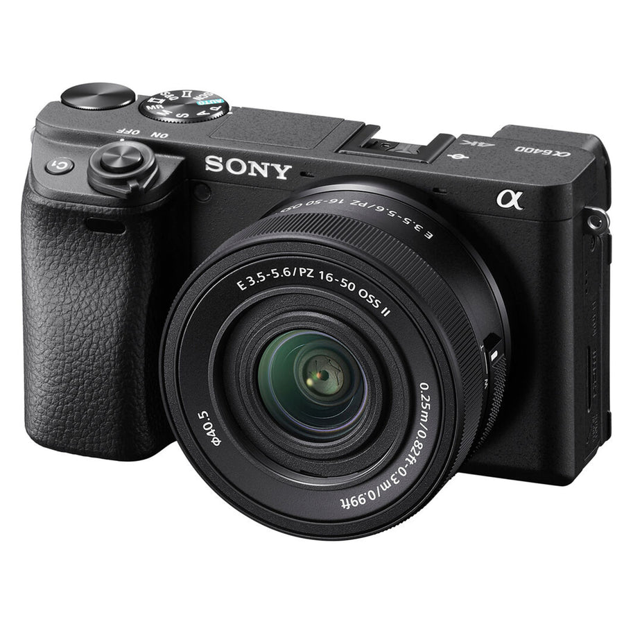 Sony Alpha A6400 24.2MP APS-C ILC E-Mount w/16-50mm II Lens Black