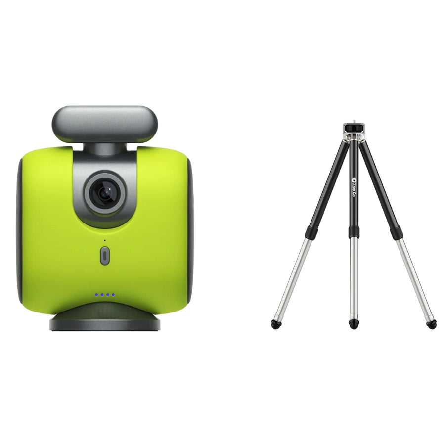 XbotGo  Chameleon Flex Bundle AI Auto Sports Action Camera With NT1 Tripod - (Lemon Green)