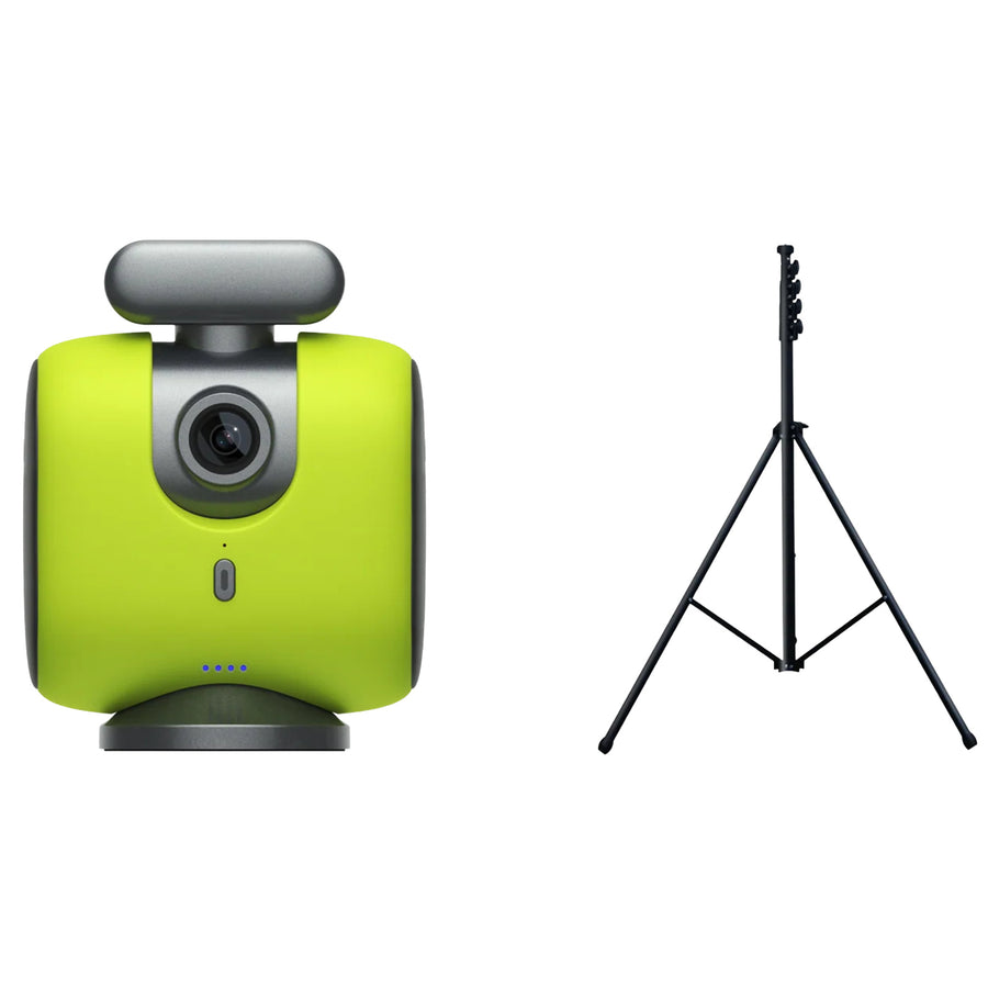 XbotGo  Chameleon Essential Bundle AI Auto Sports Action Camera With NT4 Tripod - (Lemon Green)
