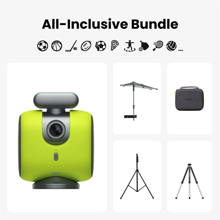 XbotGo  Chameleon All-Inclusive Bundle AI Auto Sports Action Camera - (Lemon Green)