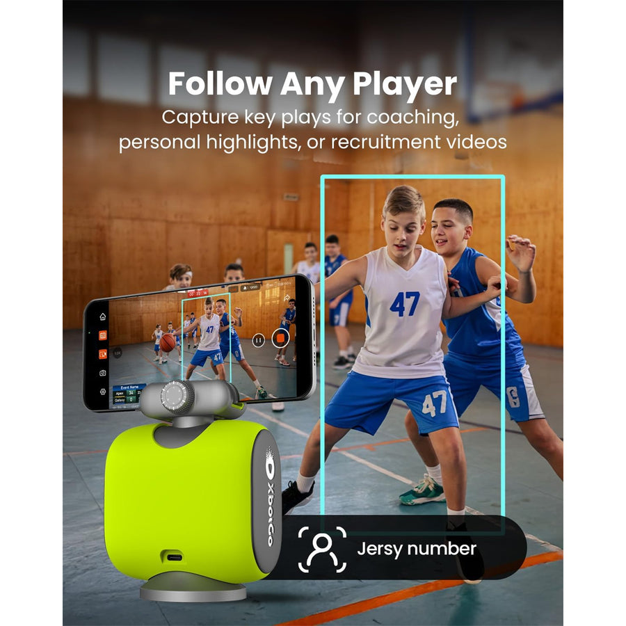 XbotGo  Chameleon AI Auto Sports Action Camera - (Lemon Green)