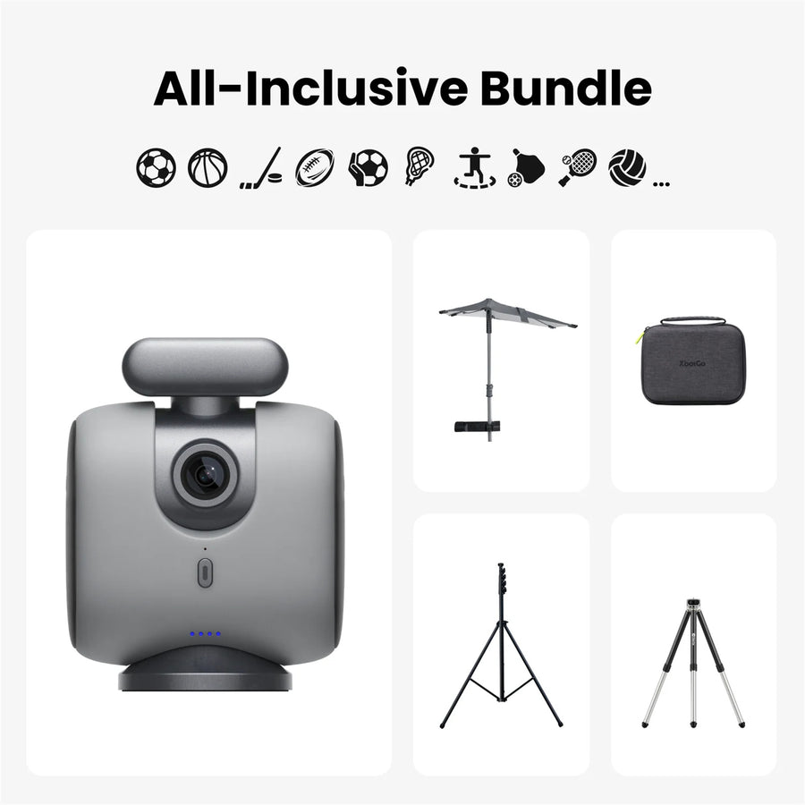 XbotGo  Chameleon All-Inclusive Bundle AI Auto Sports Action Camera - (Lava Graphite)