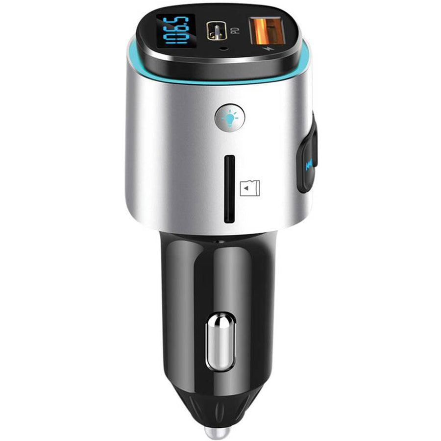 AERPRO BLUETOOTH FM TRANSMITTER WITH PD 30W USB C AND QUICK CHARGE 3.0 USB A