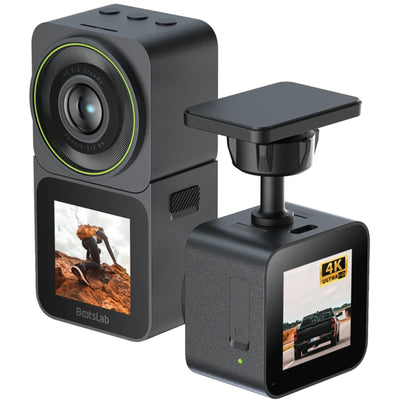 BOTSLAB V9H 4K Car/Action Camera, WiFi 2.4 GHz, 1700 mAh With Bike, Scooter Mount