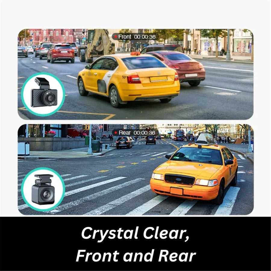 BOTSLAB  G500H Pro   2 Channel 3K Front and 1080P Rear Dash Cam