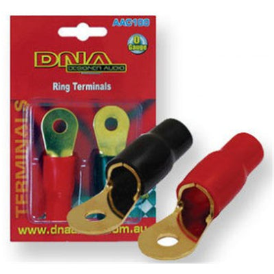 DNA AAC100 - 0 AWG RINGKLEMMEN (1 SCHWARZ / 1 ROT)