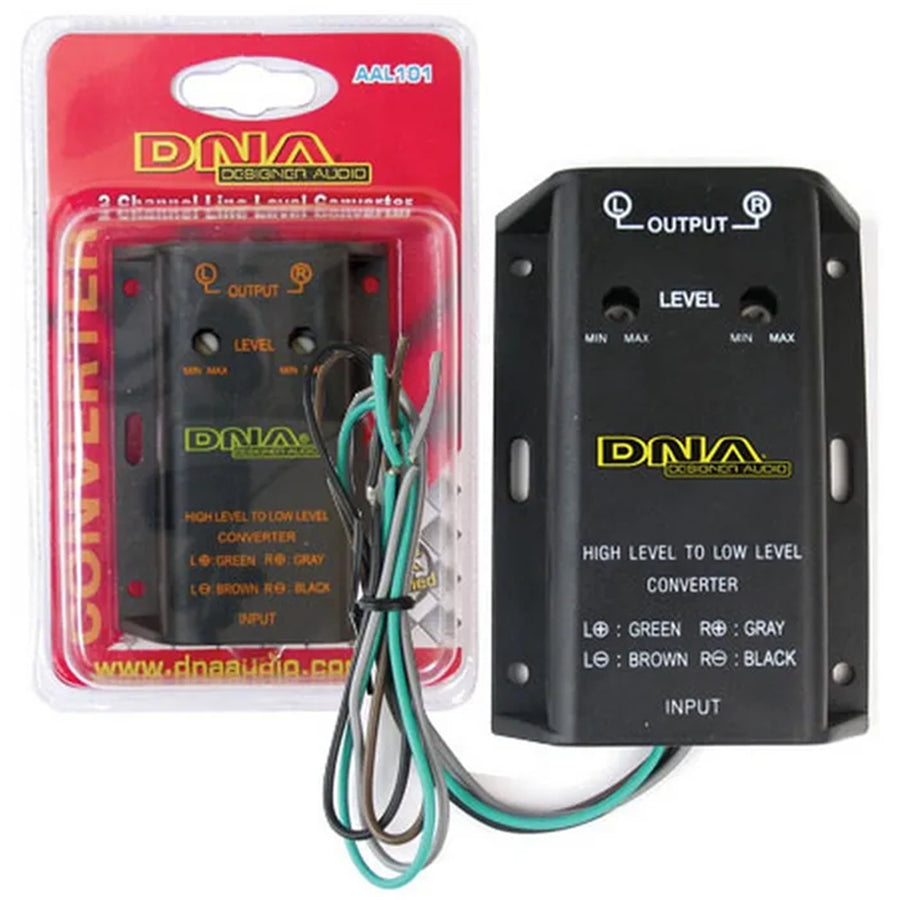 AAL101 - DNA 2 CH PASSIVE LINE OUTPUT CONVERTER AJUSTABLE LEVEL (HIGH TO LOW CONVERTER)