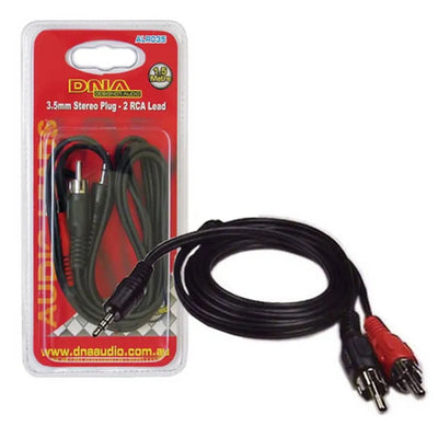 DNA ALR035 – 3,5-MM-STEREOKLINKENSTECKER AUF 2 CINCH-STECKER KABEL 1,5 M