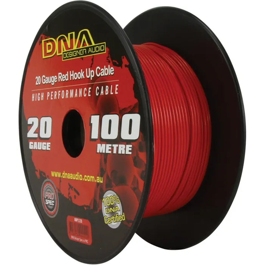 AWP1120 - DNA CABLE 20 GAUGE HOOK UP CABLE RED 100MTR