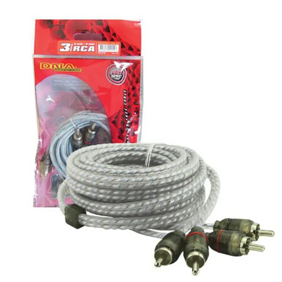 BRCA403BU - DNA PRO SPEC RCA CABLE 3.0MTR BLUE 2 TO 2 RCA