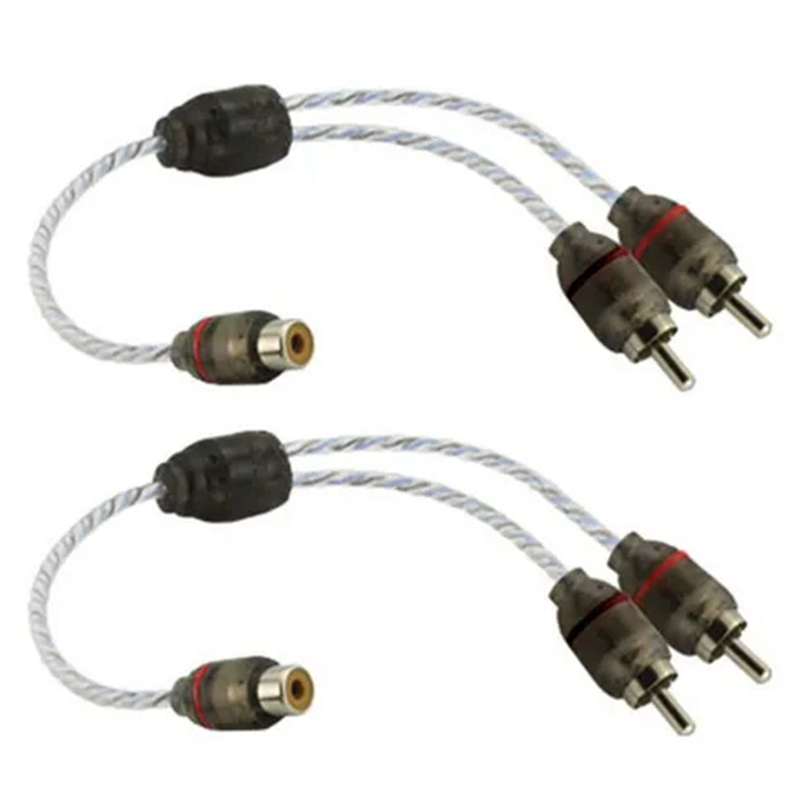 BRCA412BU - DNA PRO SPEC RCA Y-KABEL 1X Cinch-Buchse auf 2X Cinch-Stecker BLAU (PAAR)
