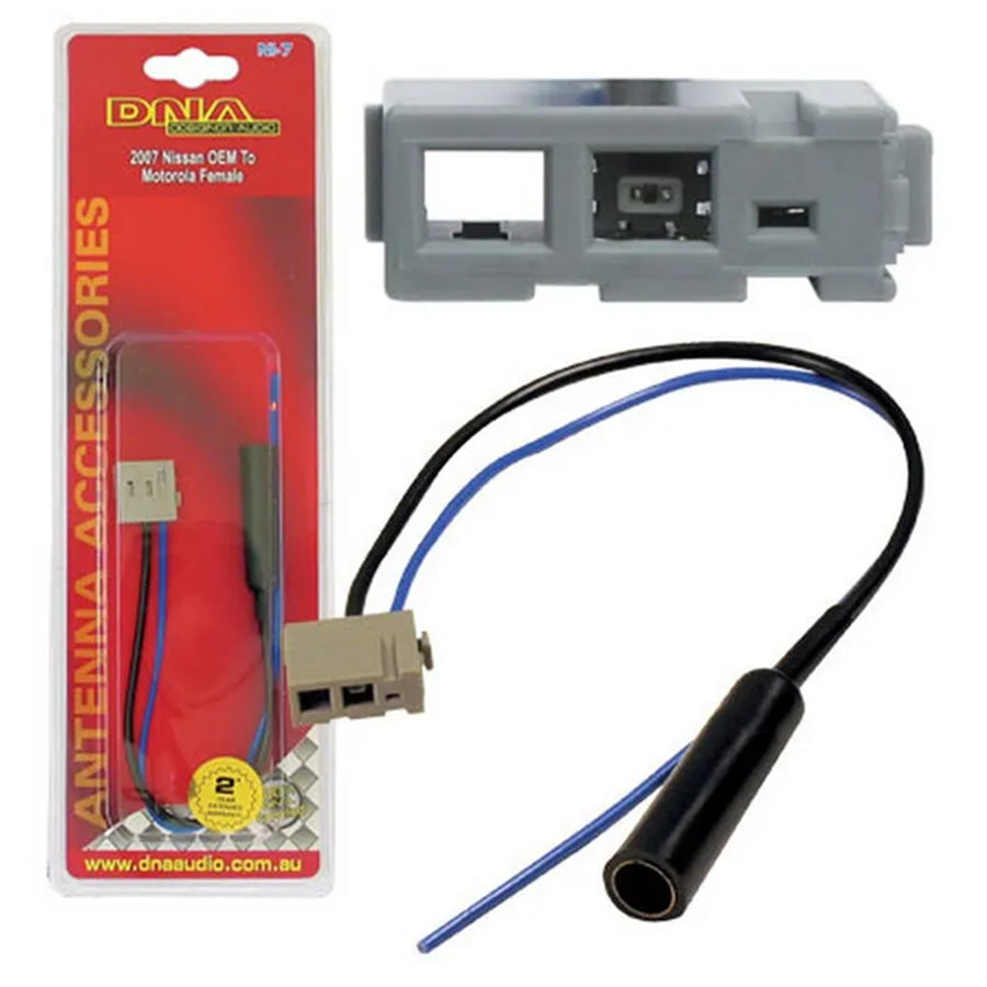 DNA NI-7 - AERIAL ADAPTER STANDARD SOCKET TO NISSAN (RECTANGLE PLUG)