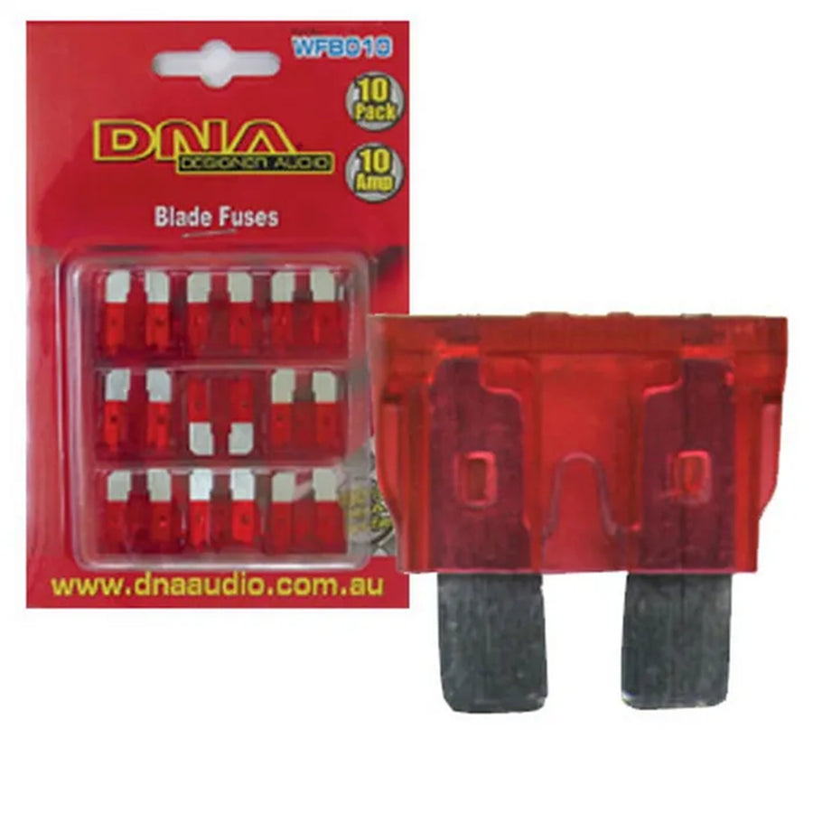 DNA WFB010 - BLADE FUSES STANDARD 10 AMP FUSE ATO (10 PACK)