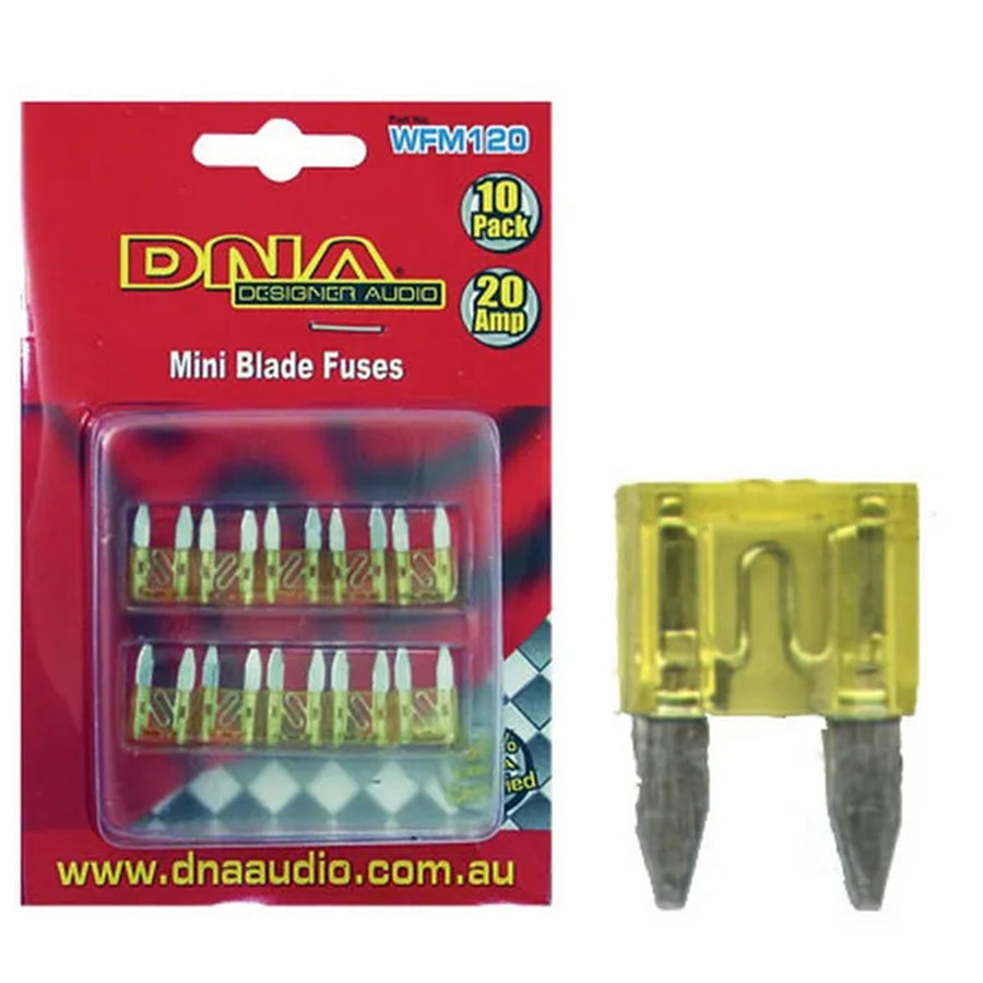 DNA WFM120 - FLINKSICHERUNGEN MINI 20 AMPERE SICHERUNG ATM (10ER-PACK)