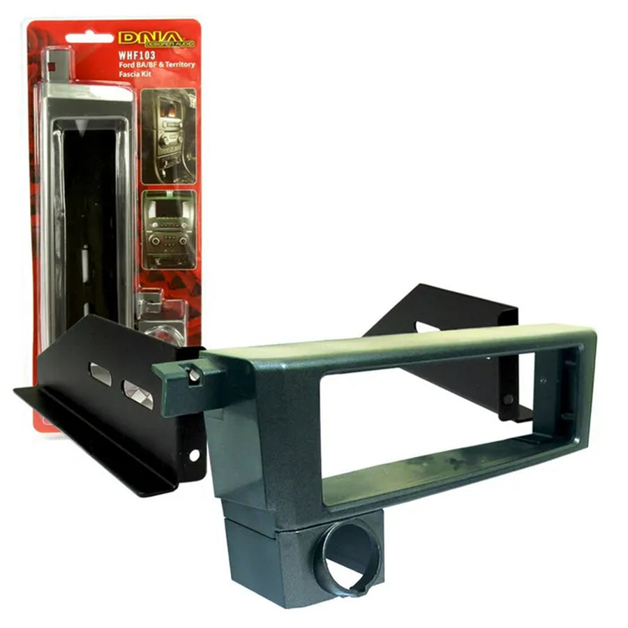 DNA WHF103 - EINBAUKIT FORD FALCON (BA) (BF) ; TERRITORY DIN MONTAGE (GRAU)