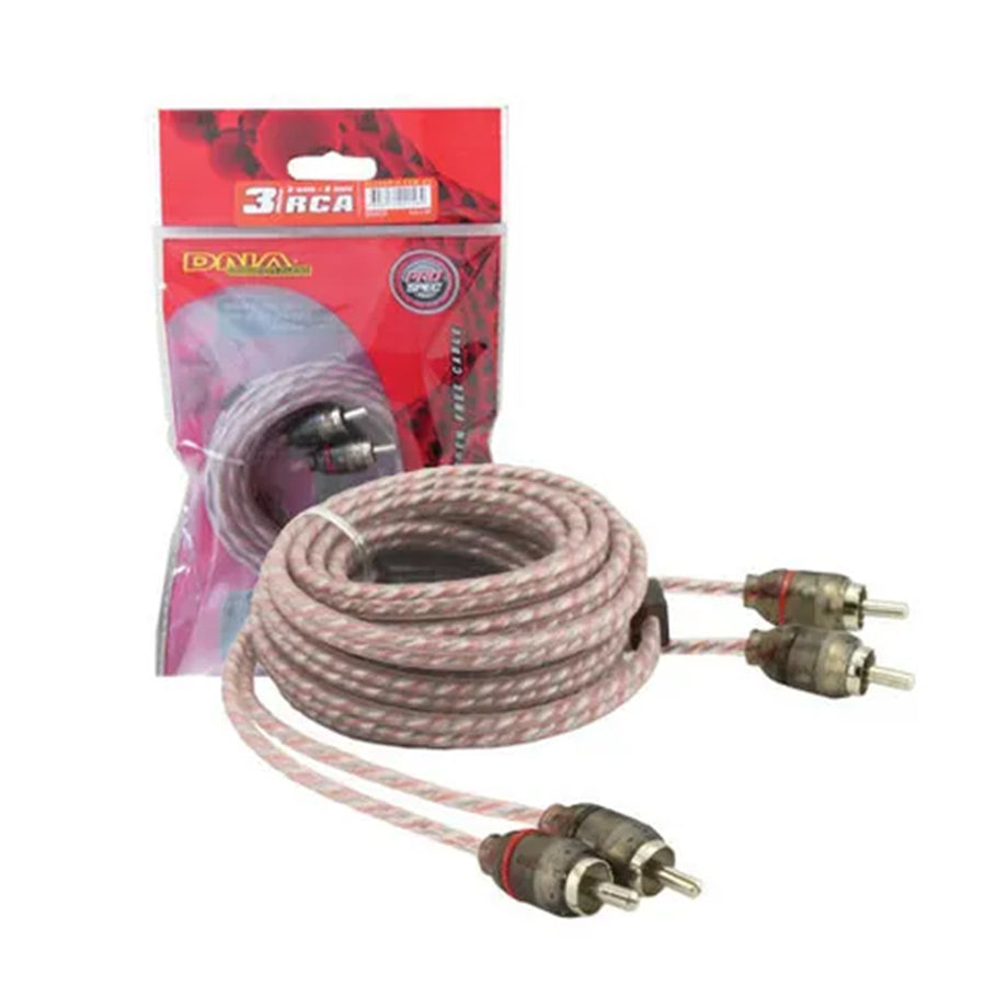 BRCA403R - DNA PRO SPEC RCA CABLE 3.0MTR RED 2 RCA TO 2 RCA