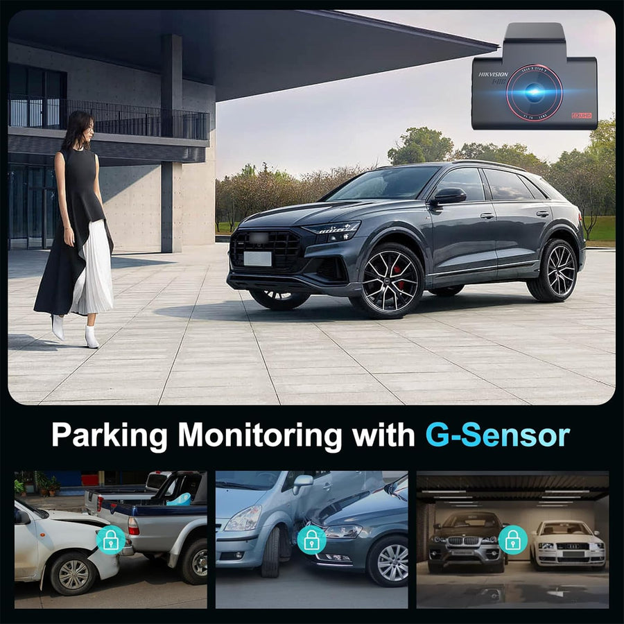 HIKVISION  C6S Dashcam  4K Resolution - 3 Inch IPS Screen - Built-in Mic and Speaker - WIFI - GPS