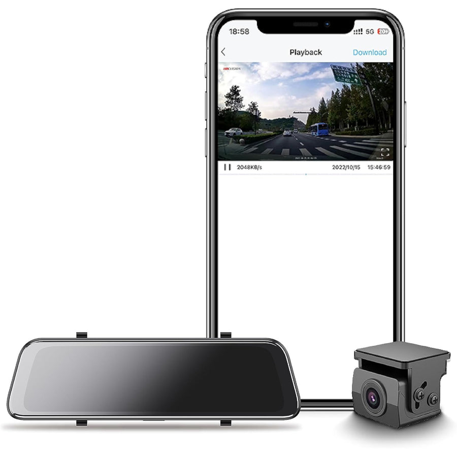 HIKVISION MIRROR DASH CAM WITH REAR FACING MODULE