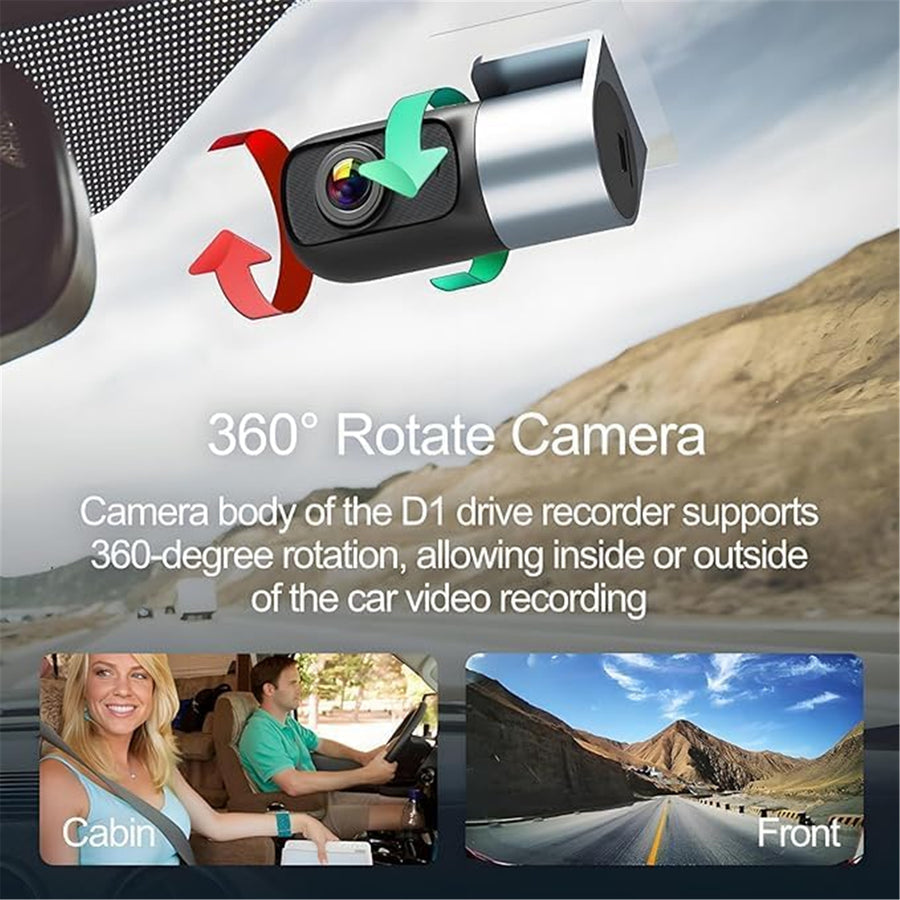 HIKVISION D1 PRO Dashcam 1440P High Resolution - 2 Way Audio- Build-in WiFi