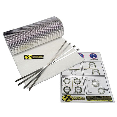 HITZESCHUTZ-ISOLIERUNG FÜR HEISSE ROHRE 300MM X 900MM X 13MM + BEFESTIGUNGEN (500MM LANG)