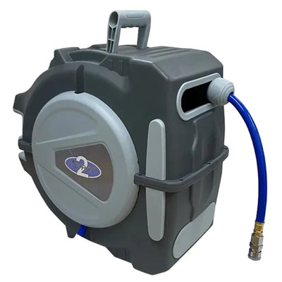 PS.HOSEREEL20 - IWATA 2SPRAY BY IWATA RETRACTABLE HOSE REEL 20M X 9.5MM - 1/4" BSP HIGH FLOW