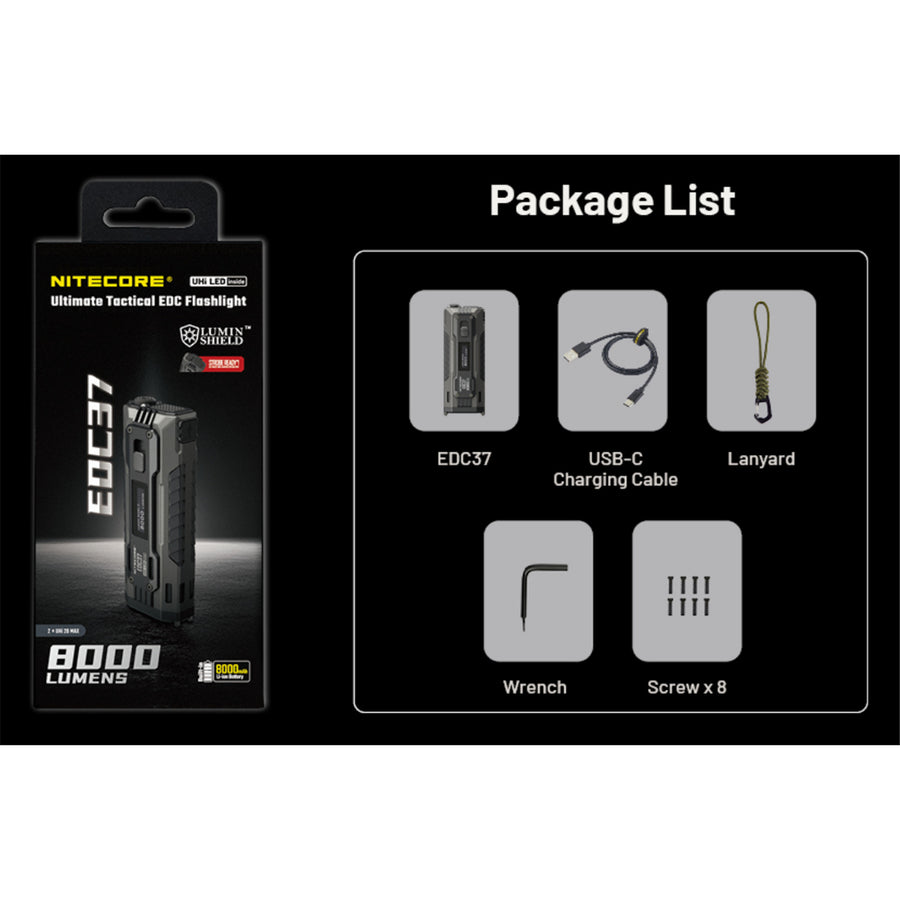EDC37 - NITECORE EDC37 8000 LUMEN EDC TORCH