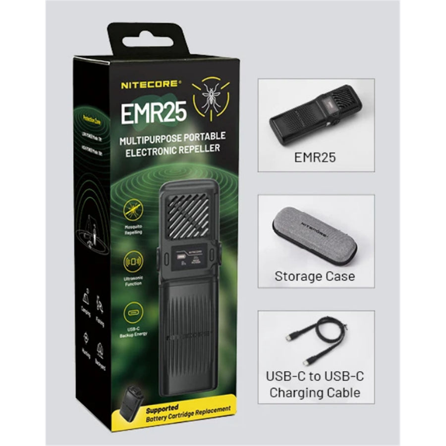 EMR25 - NITECORE MULTIPURPOSE PORTABLE ELECTRONIC REPELLER
