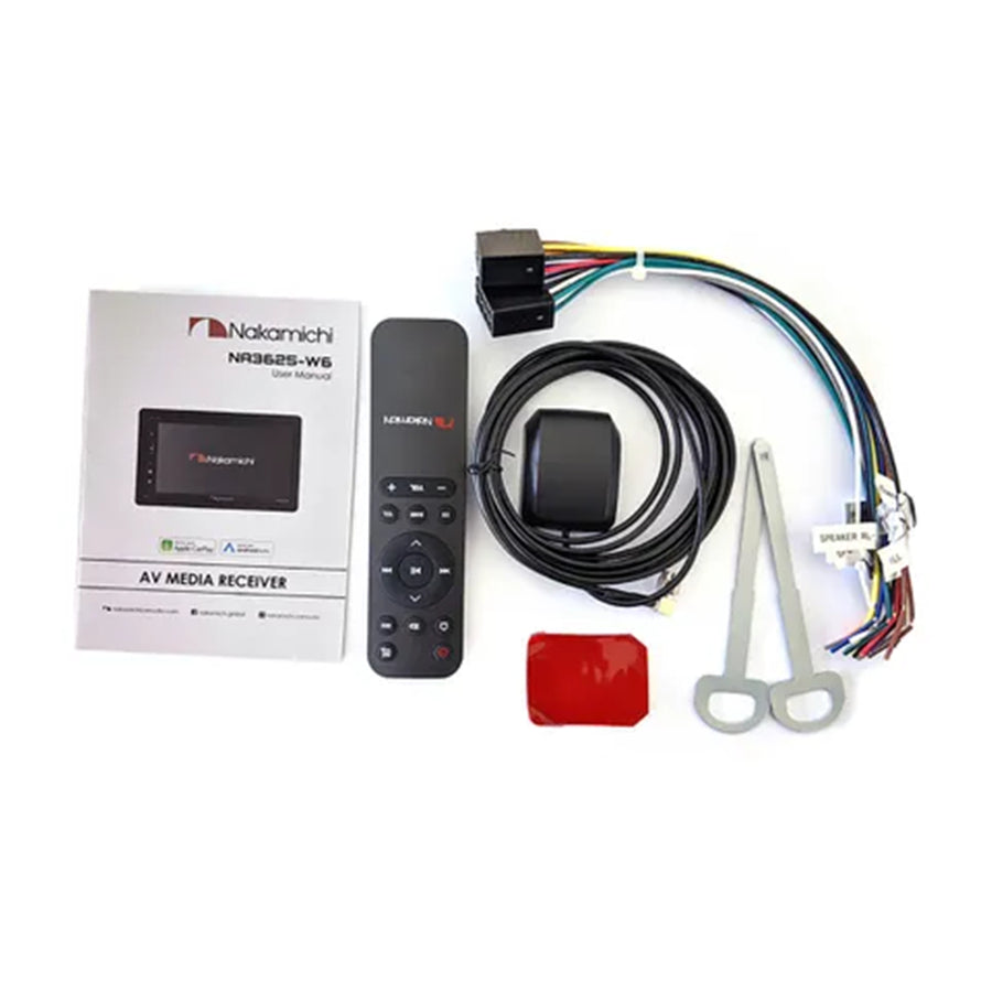 NA3625-W6 - NAKAMICHI HEAD UNIT 6.8" NA3625-W6 WIRELESS CARPLAY / ANDROID AUTO DOUBLE DIN