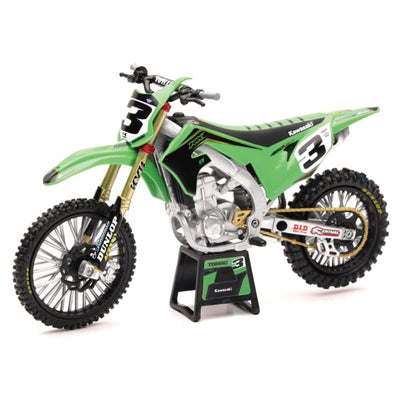 NEW RAY MODEL NR-58113 - MODEL DIRT BIKE KAWASAKI KX450F 1:12 SCALE BY NEW RAY  ELI TOMAC