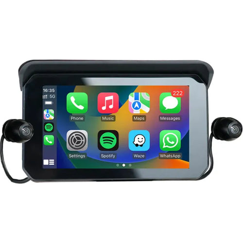 OTTOCAST WIRELESS CARPLAY & ANDROID AUTO 5" SCREEN + CAMERAS FOR MOTORCYCLES IPX7