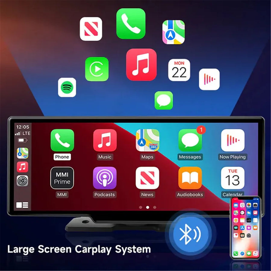 OTTOCAST N92C  CARPLAY & ANDROID AUTO WIRELESS SCREEN 10" WITH 2K FRONT CAMERA + REAR CAMERA
