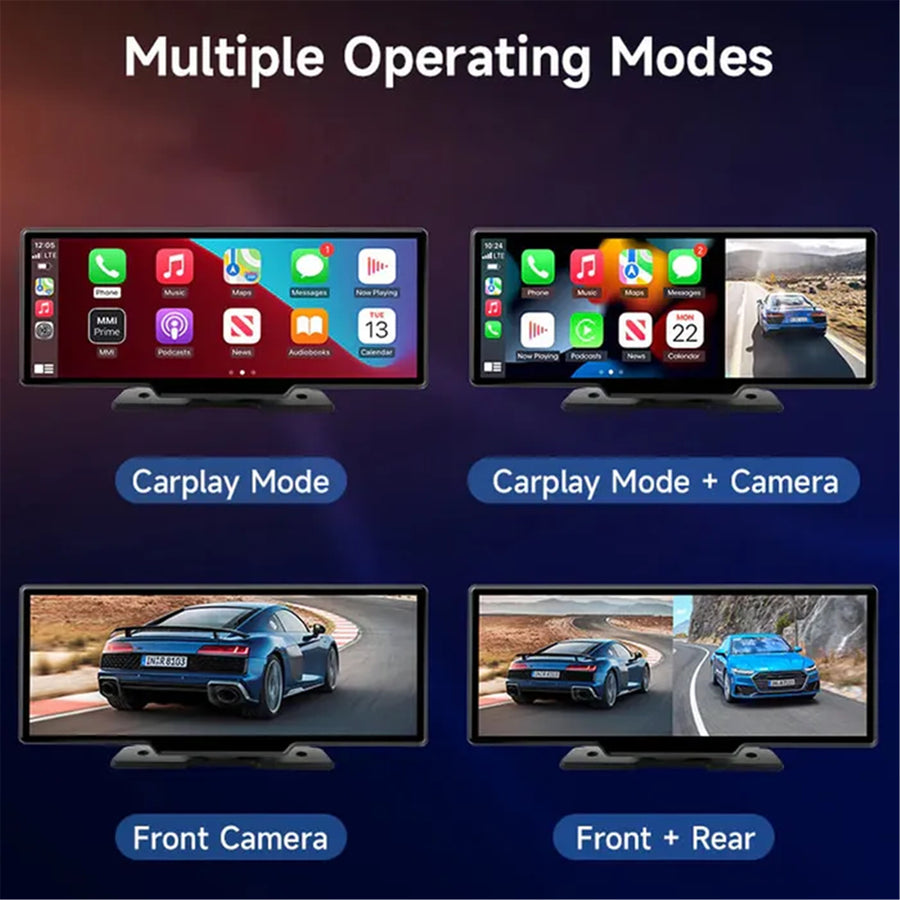 OTTOCAST N92C  CARPLAY & ANDROID AUTO WIRELESS SCREEN 10" WITH 2K FRONT CAMERA + REAR CAMERA