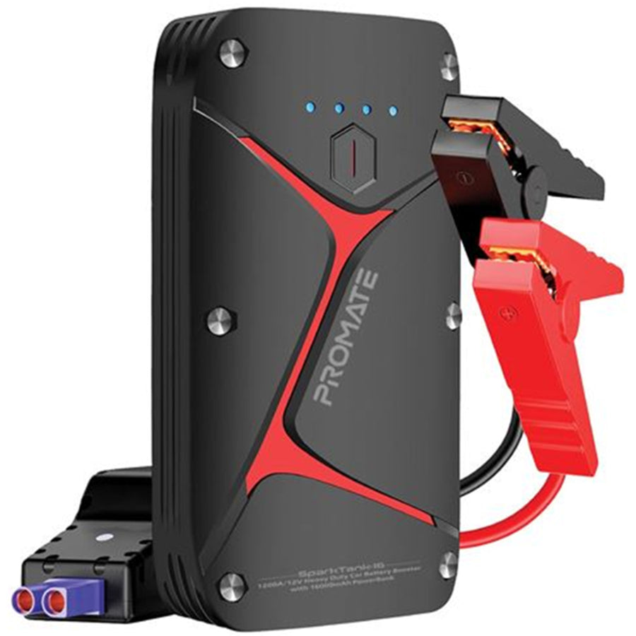 Promate 1200A/12V Jump Starter 16000mAh 18W Power Bank / LED Flashlight
