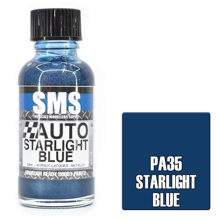 SMS PA35 - AIRBRUSHFARBE 30ML STARLIGHT BLUE ACRYLHARZLACK MODELLBAU ZUBEHÖR