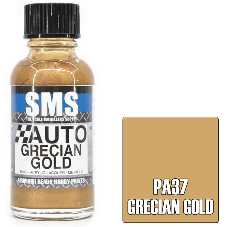 SMS PA37 - AIRBRUSHFARBE 30ML GRIECHISCHES GOLD ACRYL-LACK MODELLBAU-ZUBEHÖR
