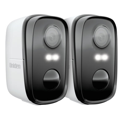 Uniden APPCAM SOLO X2K-2 Wirefree Outdoor 2K Camera With Spotlight And AI Alerts, Twin Camera