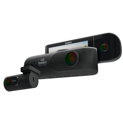 Uniden DASH VIEW 40R 4K ULTRA HD SMART DASH CAM + FULL HD REAR VIEW CAMERA + FULL HD INTERNAL CABIN CAMERA (3 CAMERA SYSTEM)