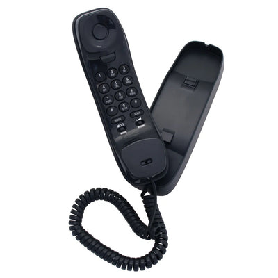 Uniden FP1100 BLK BLACK SLIMLINE CORDED PHONE, WALL / DESK MOUNT