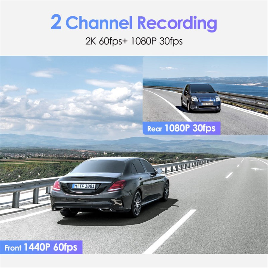 VIOFO A129PLUS-DUO-G Dashcam 2K A129 Plus Duo Kamera Wi-Fi + GPS