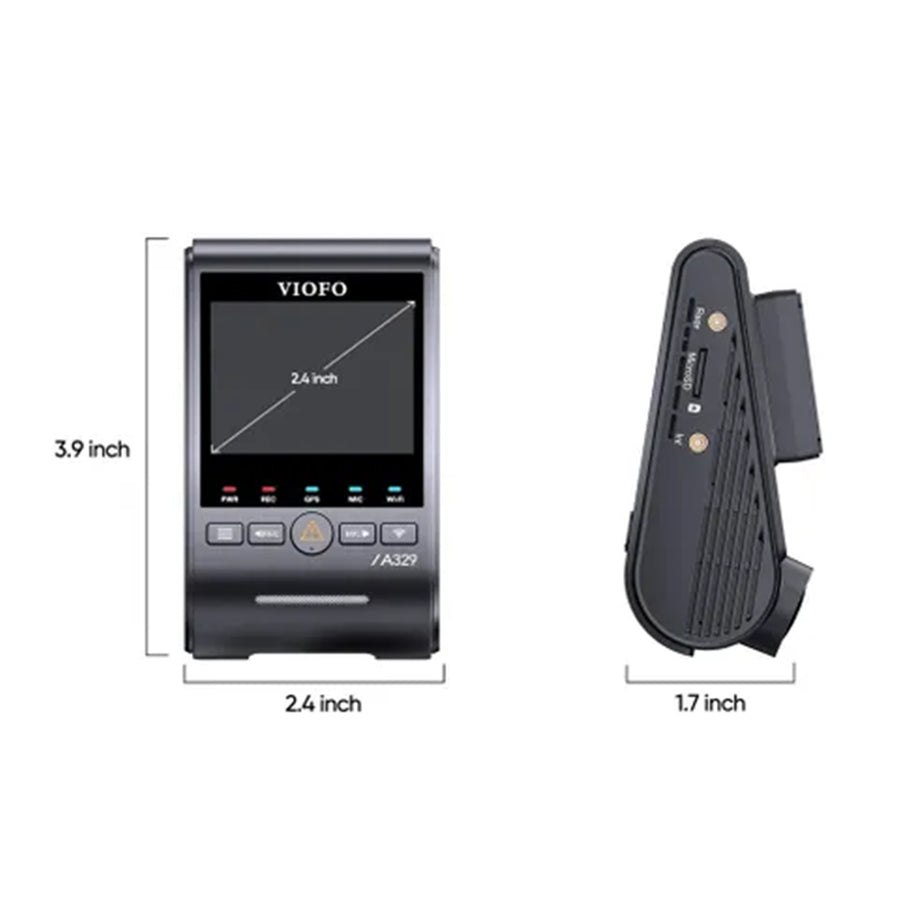 A329S-1CH - VIOFO DASHCAM A329 4K SINGLE CHANNEL WIFI 6 GPS