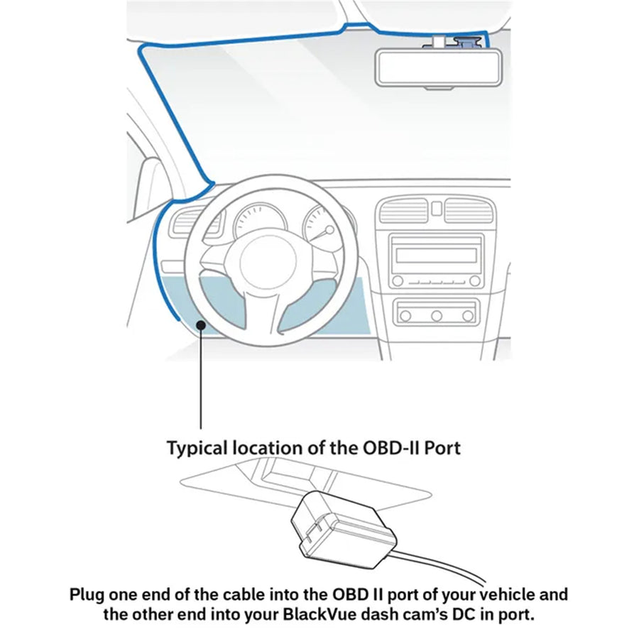 BOC-300 - BLACKVUE OBDII POWER CABLE 3M